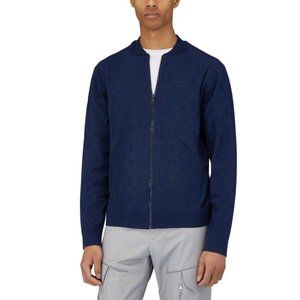 Louis Vuitton Navy LVSE Drop Needle Monogram Bomber Jacket